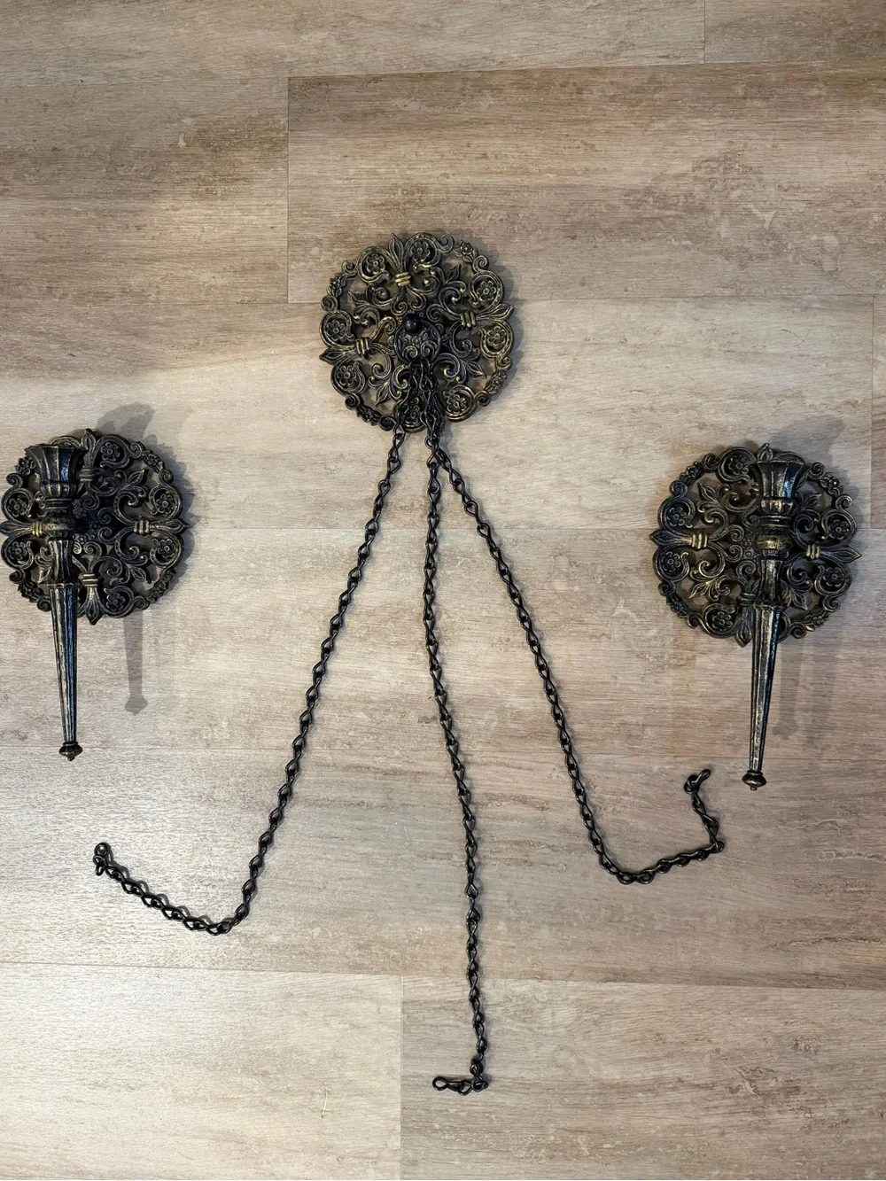 1973 vintage HOMCO wall decor set of 3